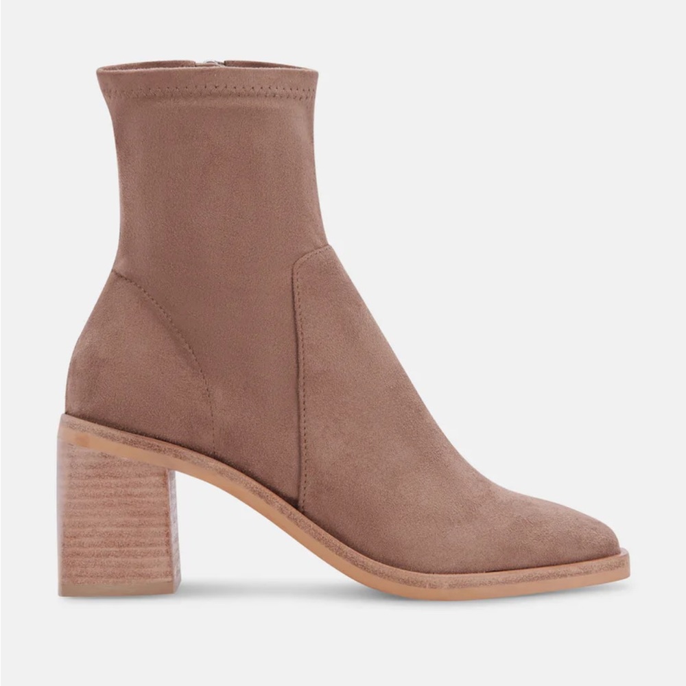 Dolce Vita Indiga Truffle Stella Suede Booties